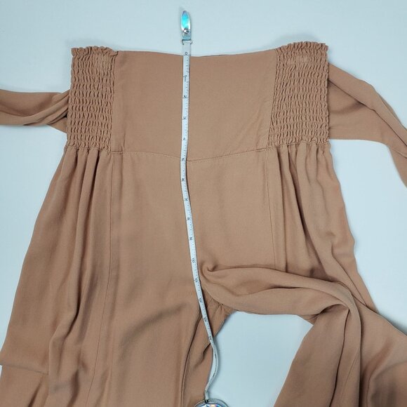 Sincerely Jules Belted Extreme Wide Leg Pants Women's Size Small Peach Apricot - Picture 9 of 16